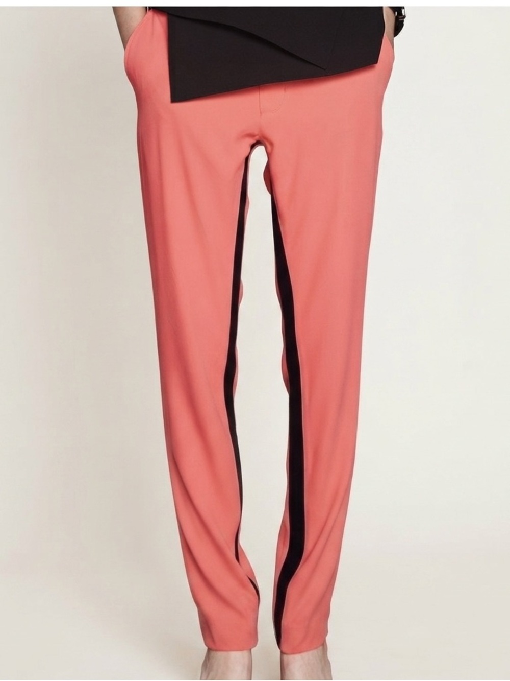 NWT Opening Ceremony Sz S Moodie Neon Racer Stripes Tapered Pants